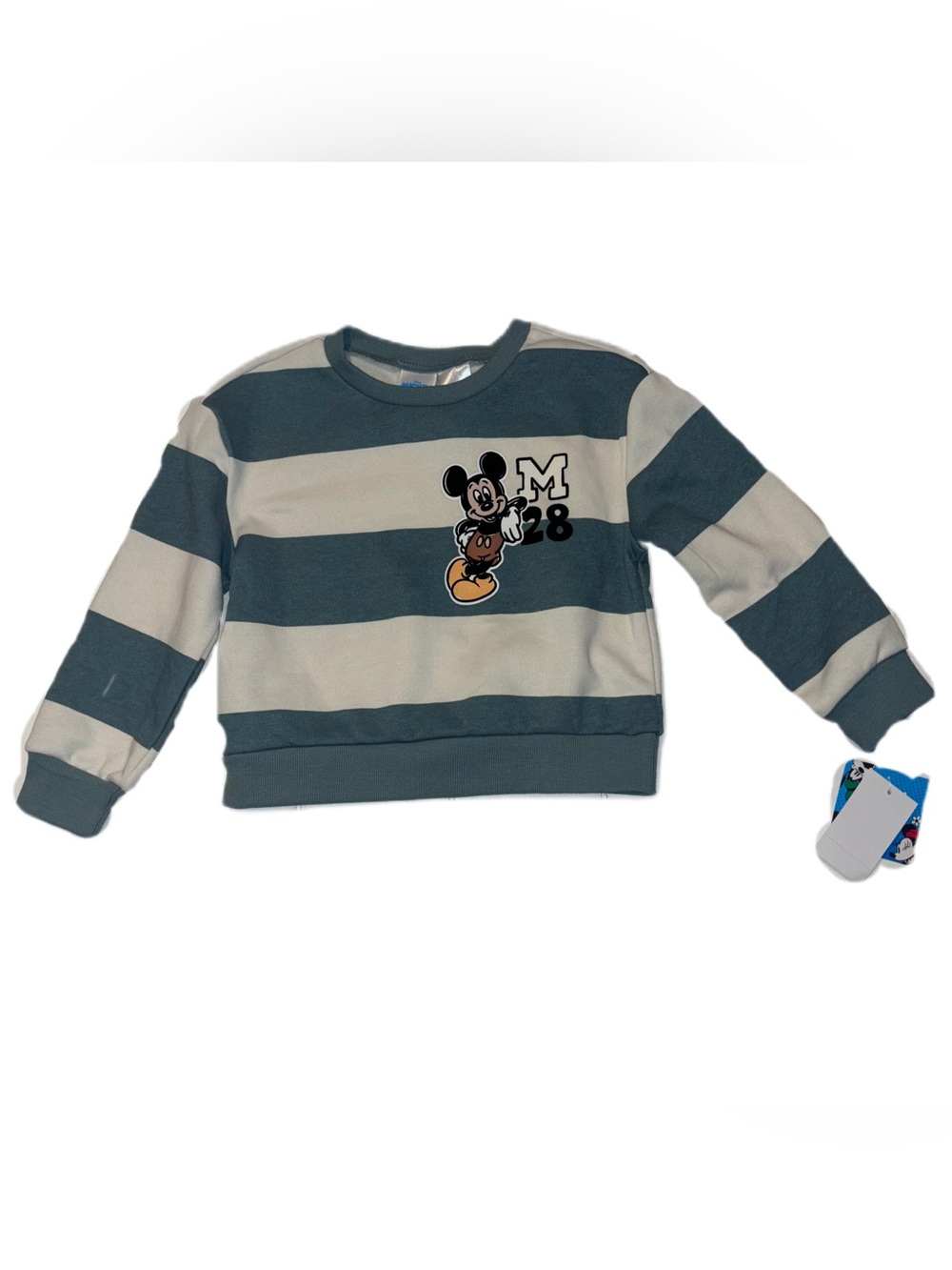 Disney Striped Kids Boys 2 Pc Mickey & Friends Sweatshirt Pant set 3T - Picture 2 of 13